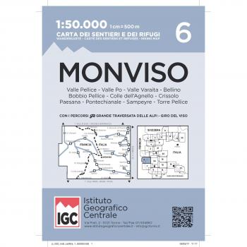 Mapa Excursionista y Topográfico 6 Monviso 1:50.000 - Mapiberia f&b