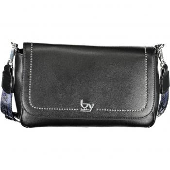 Byblos Elegant Black Contrasting Detail Handbag