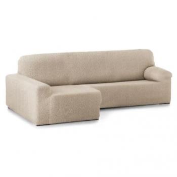 Funda Chaise Longue brazo corto izquierdo bielástica Roc Beige 180 x 120 x 360 cm