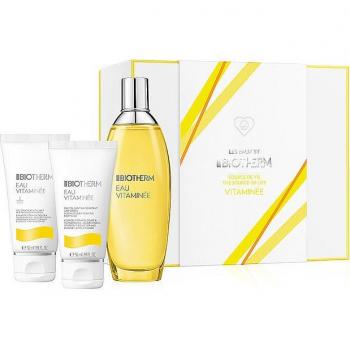 Biotherm - Set de regalo Eau Vitaminée para mujer: incluye Eau de Toilette Spray 100 ml, Gel de Ducha 50 ml y Loción Corporal 50 ml