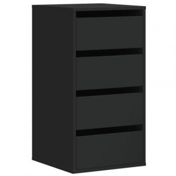 Cajonera de Esquina Negra 40x41x76 cm Madera de Ingeniería