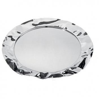 Alessi 90039 foix bandeja redonda acero pulido