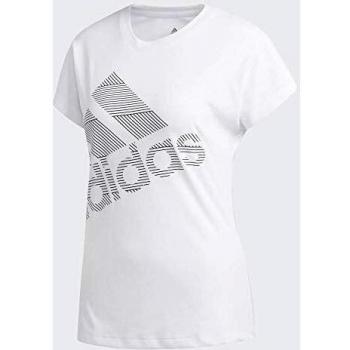 adidas SS Bos Logo tee Camiseta, Mujer, Blanco, XL