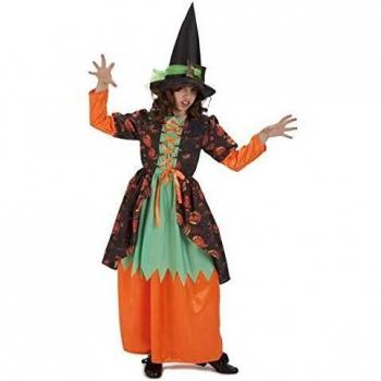 DISFRAZ INFANTIL NIÑA BRUJA CALABAZA TALLA 6