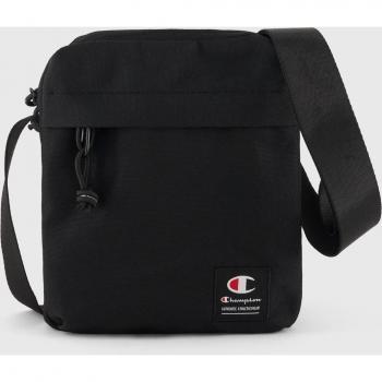 Bandolera Champion Small Shoulder Bag Unisex Negro, con cremallera, logo, dimensiones 17x22x3 cm