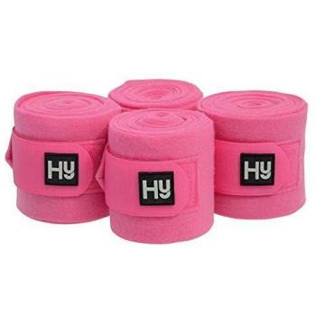 HY - Venda tejido polar (Set de 4) (3m x 10cm) (Rosa Fuerte)