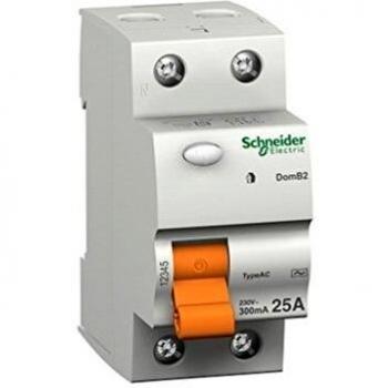 Schneider Electric 15244 Interruptor Diferencial Id Domae, 2P 25A, 30 Ma Ac