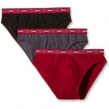 Dim - Pack de tres slips de hombre Cotton Stretch Confort Multicolor