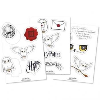 Set de pegatinas Harry Potter Hedwig - Pegatinas temáticas, diseño de la lechuza Hedwig, incluye múltiples diseños, ideal para fans de Harry Potter
