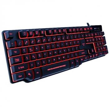 KL Tech KTG1 - Teclado membrana para gaming, color negro