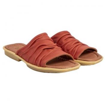 Sandalias de Piel El Naturalista N5932 Makisu para Mujer en color Frambuesa, plano y casual, talla 40 EU