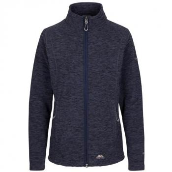 Trespass Women's Full Zip Fleece Jacket with Pockets - Navy Marled, Size 14