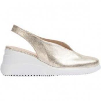 Sandalias de cuña Wonders para mujer con detalles de pedrería en piel