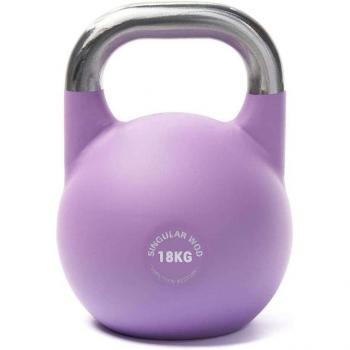 Pesa rusa Kettlebell Competición 18 Kg Violeta Mate Singular Wod