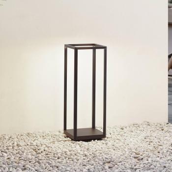 Lámpara LED de pie Thorvid, altura 50 cm, negra, aluminio