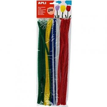 APLI - Bolsa limpiapipas colores surtido, 50 uds