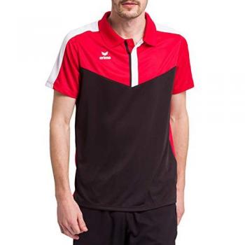 Erima Squad Short Sleeve Polo Shirt - Unisex - Red - XL