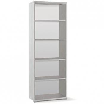Librería Alta Moderna de Madera Blanco Óxido con 4 Estantes (71x41xh199 cm)