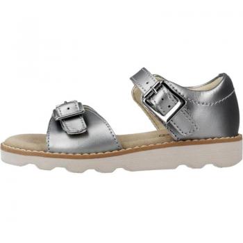 Sandalias Niña Clarks Crown Bloom T Plata