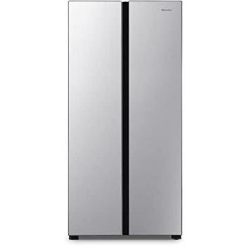 Hisense RS566N4AD1 - Frigorífico Side By Side, Puerta Americana, Total No Frost, Capacidad 445 L, 1,78 m Alto, Silencioso 42 dB, Inox