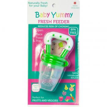 Baby Cubes SH-003 - Fresh Feeder chupete antiasfixia para fruta y verdura, color verde