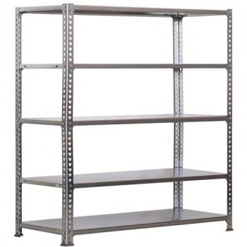 Estantería Metálica de Almacenaje SimonRack, 1800x900x300 mm, 5 Baldas Ajustables, Soporta 180 kg de Punto Flexión por balda, Galvanizado