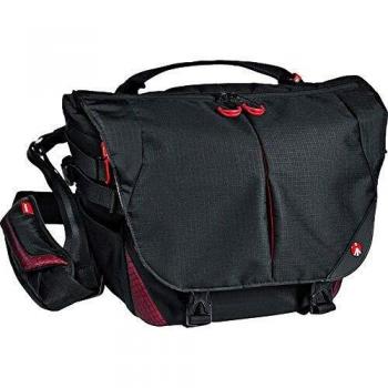 Manfrotto Bumblebee M-10 PL, Bolsa para Cámaras de Fotos Profesionales, Cámaras sin Espejo, Reflex y DSLR, con Bolsillo para PC de 13, Divisor Interno y Protección para la Cámara - Negro