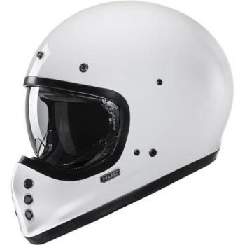 Casco HJC V60 blanco - Motopasión Store, Casco HJC V60 Solid - Blanco (XL)