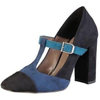 Made in Italia Giorgia Black Pumps EU38 - Women's Buckle Courts with 10cm Heel