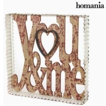 Cuadro you & me de metal by Homania