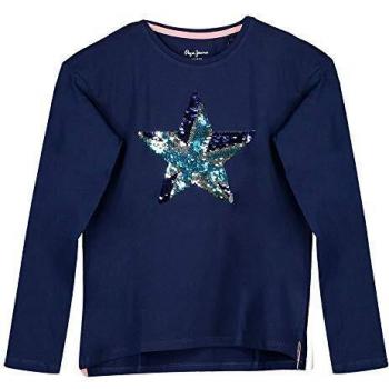 Pepe Jeans- Camiseta PG502295 Margaret 580 Sailor- Camiseta Manga Larga NIÑA