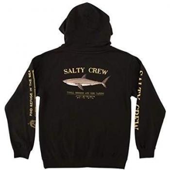 Salty Crew Bruce Black Hoodie Fleece Large