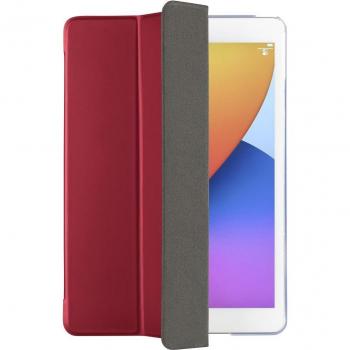 Funda Tablet Hama Fold Clear para Apple iPad 10.2 (2019/2020/2021) con soporte, color Rojo y trasera transparente