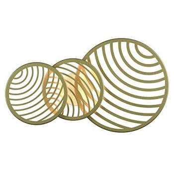 Plafón LED Collage Dorado 40W, 3000K, 3000lm, Garantía de 3 Años