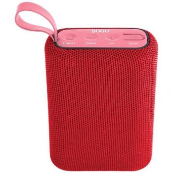 Altavoz Bluetooth Portátil Inalámbrico Rojo Sogo