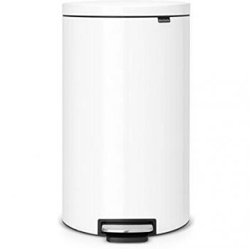 Brabantia Flatback+ Abfalleimer, Blanco, 30 l