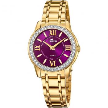 Reloj Lotus Bliss para Mujer 18888/5 con Caja de Acero Inoxidable 316L Dorado y Esfera Morada