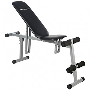Ultrasport Banco de abdominales, banco de entrenamiento, varios ajustes, banco plegable, carga máxima 100 kg, para diferentes ejercicios de abdominales, sit-up bench, incl. soporte para pies/piernas