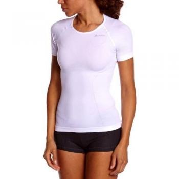 Odlo Evolution Light Camiseta Mangas Cortas, Mujer, Blanco, XS