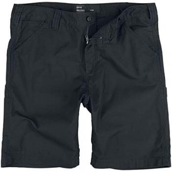 Pantalones cortos Vintage Industries Alcott para hombre - Negro - Tallas XS a 3XL - 100% algodón