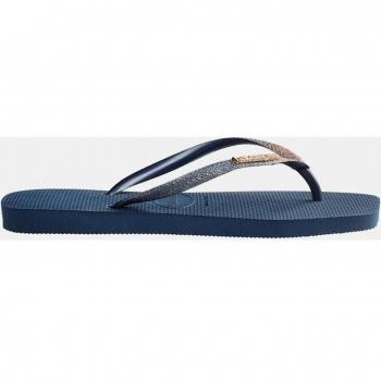 Havaianas Square Glitter Chancletas Azul Índigo con Detalles Brillantes - ¡Compra a Precios de Outlet!