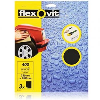 Flexovit Waterproof Sanding Sheets 230 x 280 mm Fine 400 Grit
