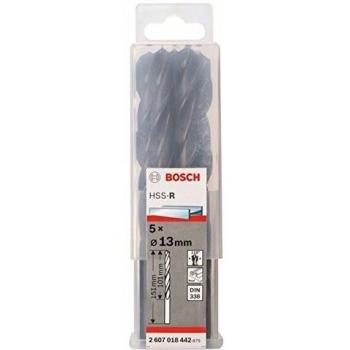 Bosch 2 607 018 442 - Brocas para metal HSS-R, DIN 338, 13 x 101 x 151 mm, pack de 5