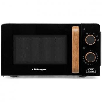 Microondas SUINGA 20L, 6 Niveles, Temporizador 30 Min, 700W, Negro, Dimensiones 44.6x24.3x35.3 cm