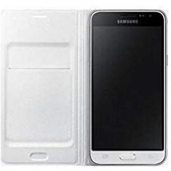 Funda Samsung Wallet Flip Cover para Samsung Galaxy J1 (2016) - Color Blanco