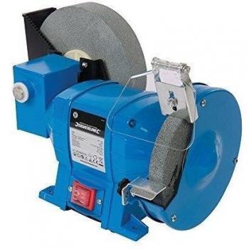 Silverline 544813 - Amoladora de banco seco/húmedo 250 W