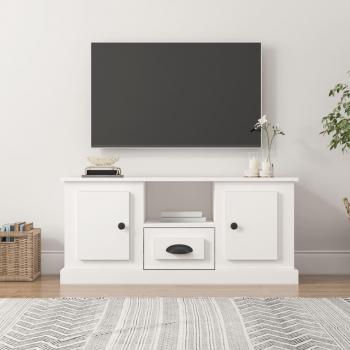 Soporte de TV blanco 100x35,5x45 cm de madera multicapa