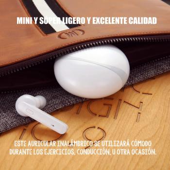 Auriculares Bluetooth, Auriculares inalámbricos Bluetooth Johnbee T21 Mini Auriculares estéreo Bluetooth 5.0 con micrófono Incorporado con estación de Carga magnética para iPhone y Android