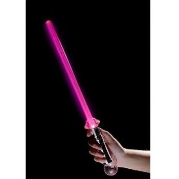 Smiffy's - Espada de princesa con luz 45 cm, color rosa