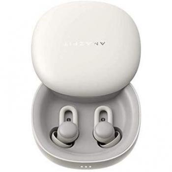 Amazfit Zenbuds Sleepbuds para Dormir con Monitorización del Ritmo Cardíaco y del Sueño, hasta 12 Horas de Duración de la Batería con Caja de Carga Blanco